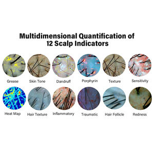 เครื่องวิเคราะห์หนังศีรษะเส้นผมอัจฉริยะแบบพกพาเทคโนโลยีใหม่พร้อมระบบภาพสามมิติ16ภาษา - Product Image 5