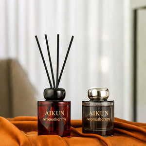 Aikun - Venta al por Mayor de Ambientador de Aromaterapia para Inodoros, con Aroma a Té Blanco de Gardenia, 150 ml, de Larga Duración, para Interiores, Dormitorios y Baños, en Envase de Vidrio con Varillas - Product Image 3