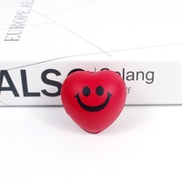 Balle anti-stress en mousse PU en forme de cœur pour le visage, mini récompense scolaire, balle de décompression pour tous les âges, vente en gros transfrontalière