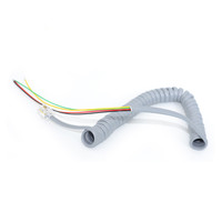 Câble téléphonique RJ9 4P4C mâle vers câble en cuivre torsadé dénudé CCS