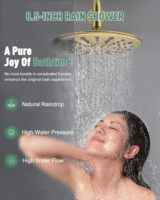 Ensemble de douche de salle de bain moderne en laiton avec mitigeur d'eau et douchette de bidet robinets contemporains pour baignoire et douche