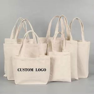 Sac fourre-tout en toile imprimé sur mesure, à porter à l'épaule, avec logo personnalisé tissé, sac de shopping en toile personnalisé - Product Image 2