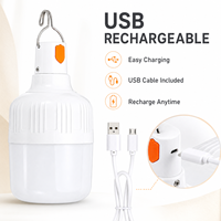Lanterne de camping LED rechargeable par USB 8W 10W 15W 20W, lumière d'urgence haute luminosité, lampe suspendue portable pour la pêche en plein air