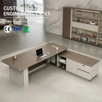 Bureau de direction multi-modulaire, facile à assembler et à combiner pour les espaces de bureau de président à grande échelle et les réunions de conseil d'administration