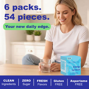 Goma de Mascar Vegana con L-Teanina y Cafeína para Energía, Concentración, Refrescante para el Cerebro, Ejercicio y Estudio - Suplementos Herbales - Product Image 5