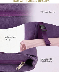 Échantillon gratuit Sac de sport de yoga de shopping à cordon latéral de 18 L Sac de plage léger en nylon Sac de voyage pour femmes Sac à main - Product Image 4