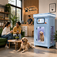 Station de lavage automatique pour animaux de compagnie, kiosque de toilettage et séchage pour chiens en libre-service, intelligent et extérieur, pour grands chiens