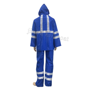 Combinaison <span class=keywords><strong>de</strong></span> pluie <span class=keywords><strong>de</strong></span> qualité supérieure en 2 pièces, veste imperméable <span class=keywords><strong>de</strong></span> <span class=keywords><strong>travail</strong></span> industrielle, pantalon, vêtement <span class=keywords><strong>de</strong></span> sécurité en PVC et polyester - Product Image 2