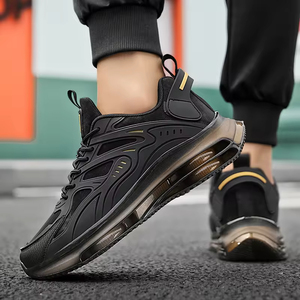 Chaussures décontractées pour hommes, design personnalisé, maille respirante, semelles en caoutchouc légères, lacets, antidérapantes, tendance mode, toutes saisons - Product Image 5