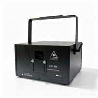 Projecteur laser de scène à faisceau animé couleur 20W avec contrôle par application, indice IP33, en alliage d'aluminium, activé par le son, DMX pour DJ et soirées