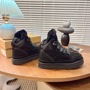 Zapatos de Lana Casuales de Invierno para Caminar, Impermeables y Transpirables, de Diseño Personalizado, de Marca de Lujo, con Punta Plana, Cordones y Caña Baja - Product Image 5