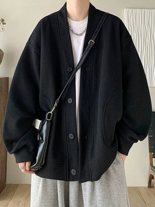 Vendite esplosive Fashion Design New High Street ricamato con risvolto sport per il tempo libero autunno inverno giacca da Baseball cappotto da uomo - Product Image 4