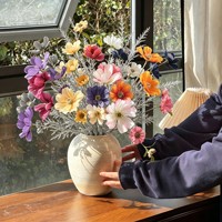 Bunga Gerbera Daisy Buatan Sentuhan Sutra Seperti Asli untuk Dekorasi Pernikahan, Boho, dan Hiasan Tengah Meja Rumah