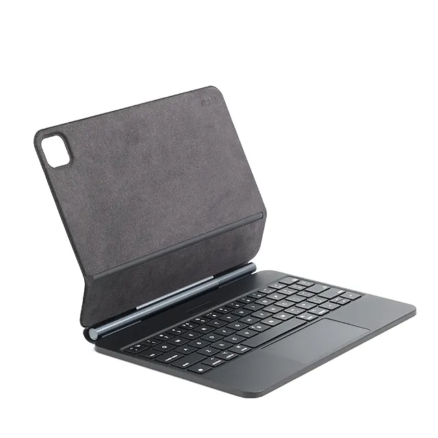 Nieuwe Pu Lederen Fotovoltaïsche Backlit Bt Magisch Toetsenbord Smart Trackpad Case Voor Ipad Air 10.9 Pro 11 2022