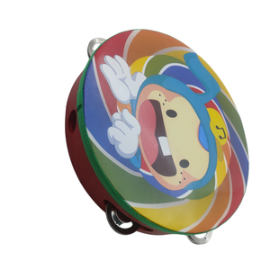 Tambourins lumineux LED personnalisés à prix d'usine - Métal et bois certifiés CE & EN71, diamètre 10 cm, OEM/ODM disponible, logo personnalisé - Product Image 4