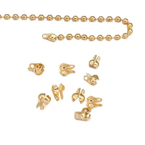 Thép không gỉ đồ trang sức tìm thấy calotte kết thúc <span class=keywords><strong>Knot</strong></span> bao gồm đôi vòng khép kín vỏ sò hạt kết nối kết thúc Hạt Đóng Cửa Khóa - Product Image 1