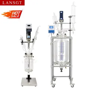 High Quality Laboratory Batch Pyrolysis Reactor Intermittent Stirred Tank Jacketed Glass Reactor