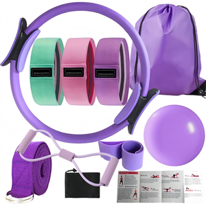 Kit Essentiel de <span class=keywords><strong>Pilates</strong></span> pour Femmes : <span class=keywords><strong>Anneau</strong></span> et Ballon d'Entraînement à Domicile - Product Image 1