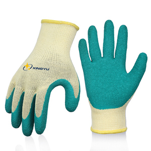 XINGYU 10G EN388 Guantes <span class=keywords><strong>de</strong></span> <span class=keywords><strong>seguridad</strong></span> <span class=keywords><strong>de</strong></span> trabajo <span class=keywords><strong>de</strong></span> látex <span class=keywords><strong>de</strong></span> algodón arrugado con medio recubrimiento Industrial Guantes <span class=keywords><strong>de</strong></span> <span class=keywords><strong>seguridad</strong></span> <span class=keywords><strong>de</strong></span> látex <span class=keywords><strong>de</strong></span> protección <span class=keywords><strong>de</strong></span> brazo personalizados - Product Image 3