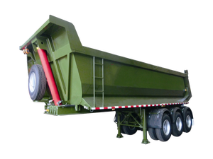 3 4 trục Xe tải vận chuyển hạt Trailer phía sau Dumper tipper bán rơ moóc - Product Image 3