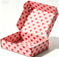 Boîte d'expédition pliable en carton ondulé avec impression personnalisée, carton cadeau en carton personnalisé pour les petites entreprises e-commerce