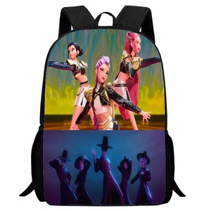 Tas Ransel Trendy K-hunting Girl Group, Ringan, Bernapas, untuk Anak Laki-laki dan Perempuan, Kembali ke Sekolah, Cetak Anime Lucu, Tas Sekolah Siswa - Product Image 6