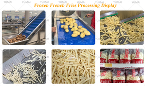 Línea de producción industrial totalmente automática para procesar papas fritas congeladas de 100 kg - Product Image 3
