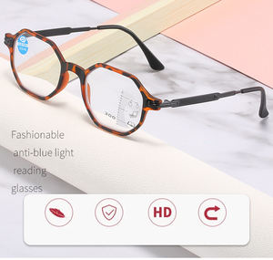 <span class=keywords><strong>Lunettes</strong></span> de lecture multifocales progressives Anti lumière bleue bloquant le lecteur <span class=keywords><strong>verre</strong></span> de lecture hommes <span class=keywords><strong>lunettes</strong></span> à monture en métal 2024 - Product Image 4
