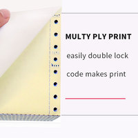 Papel Continuo para Computadora de 3 Capas Excelente, Papel Autocopiativo NCR con Excelente Calidad de Impresión para Facturas