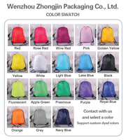 Sac à cordon personnalisé en polyester 210D pour marathon, souvenir de course, emballage, shopping, sport, gym, sac à dos à cordon