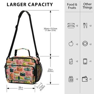 Cute Musubi Design <b>Lunch</b> Bag Aluminum Foil Portable Picnic Cooler Meal Bags Kids Boys Custom <b>Insulated</b> <b>Lunch</b> Bag for Girls - Product Image 2