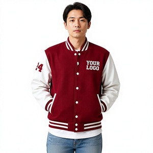 Nueva Chaqueta Universitaria de Béisbol de Alta Calidad con Bordado, Chaqueta Varsity, Chaqueta Universitaria de Béisbol 2026 - Product Image 1