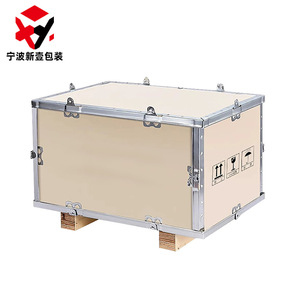 Cajas de Madera Personalizadas Ningbo Xinyi con Revestimiento de Contrachapado y Bordes de Acero para Exportación, Logística y Envío Exprés, Desmontables - Product Image 4