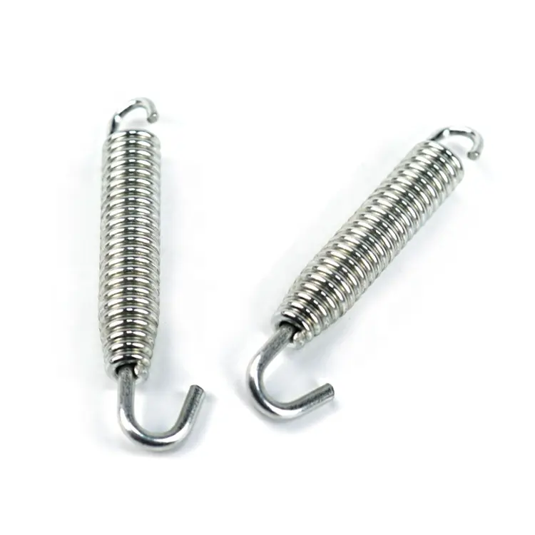 Customized factory metal spring Stainless Carbon Alloy steel Anodizing small dual loop hooks extension springs for nail lamp