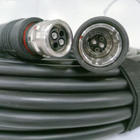 Cable de Cámara SMPTE para Transmisión HDTV 3K.93C, Conectores de Fibra Óptica FUW 3k.93c, FUW PUW 250M
