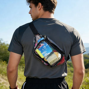 <span class=keywords><strong>Promo</strong></span> Maßgefertigte PVC Transparente Sport-Aufbewahrungstasche Klare Gürteltasche Crossbody Stadion-Zugelassene Tasche für Damen und Herren - Product Image 6