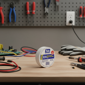 Nastro isolante bianco 19 mmx18mt 320 confezione da 10 pezzi Tuk - Product Image 2