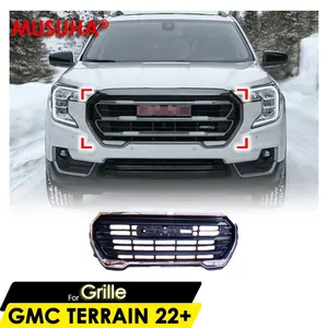 MUSUHA Frontgrill Für GMC Terrain Stoßstange Oberer Kühlergrill Baugruppe 2022 2023 Frontgrill baugruppe OEM 85590312 84943504 84943503