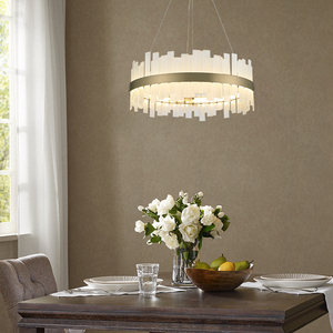 โคมไฟระย้าแก้วทรงกลม LED สำหรับวิลล่าร้านอาหาร - Product Image 4