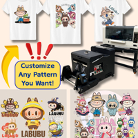 Snelle digitale A3 DTF inkjetprinter XP600 I3200 PET-folie 15 inch 35cm T-shirt DTF-printer printmachine met oven voor textiel