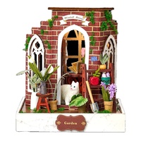 IIECREATE qualité bricolage Miniature maison Kit Architecture Mini jouet lumière accessoires Puzzle Miniature maison Kit Style modèle jouet