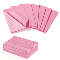 10 pièces rose jetable étanche Nail Art Table tapis doux texturé Surface tampons de nettoyage pour manucure outils et accessoires Salon