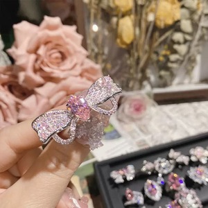 Anillo de Eternidad con Diseño Nuevo, Color Rosa, Acero Inoxidable, Chapado en Oro de 18K, Engaste de Bisel, Estilo Moderno para Boda - Product Image 5