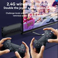 Konsol Game M33 Game Stick 4K HD Mini Retro Portabel untuk TV, Konsol Video Game Nirkabel 2.4G, Mendukung Colokan EU/US untuk Hadiah