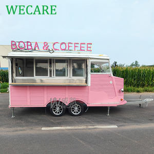 WECARE Foodtruck personnalisé, bar à thé Boba, café, snack-bar, camion de restauration rapide entièrement équipé, restaurant mobile, remorque à pizza avec four et grill - Product Image 4