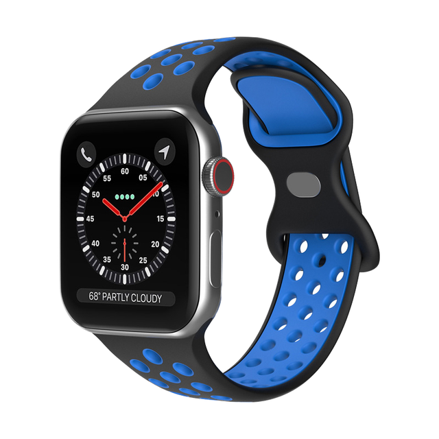 Fashion Hot Sale Silicone Rubber Wrist Watch Sport Band for Apple Watch Series 3 4 5 6 7 8 SE for Apple Smart Watch 42mm 44mm