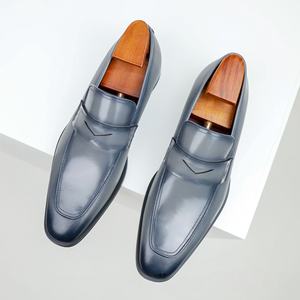 Chaussures Richelieu en Cuir Véritable pour Hommes, Modèle 2025, Nouveauté, Bout Carré, Semelles Épaisses, Rehaussantes, Style Britannique, à Enfiler, Intemporelles - Product Image 4