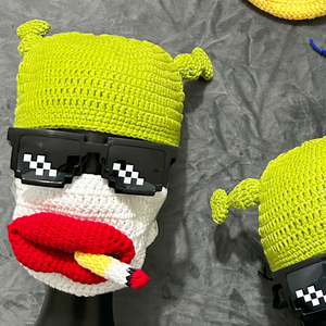 Divertido Conjunto <span class=keywords><strong>de</strong></span> 3 Piezas: Gorro <span class=keywords><strong>de</strong></span> Punto Unisex <span class=keywords><strong>de</strong></span> Algodón con Diseño <span class=keywords><strong>de</strong></span> Labios Rojos y Cigarrillo, Máscara Novedosa <span class=keywords><strong>de</strong></span> Labios Gruesos para Fotos Divertidas - Product Image 6