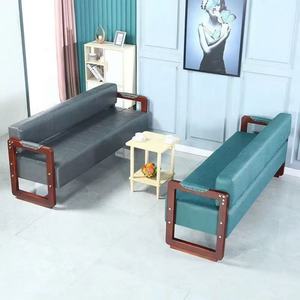 Sillón de Espera para Barbería, Duradero, Retro, de Madera Maciza, Largo, Ergonómico, para Salón de Belleza, Peluquería, Uñas, Descanso para Clientes - Product Image 5