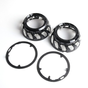 Sanvi 3 Inch Automotive <b>LED</b> <b>Projector</b> Lens Headlight Shroud Black Cover for <b>Led</b> Lens - Product Image 6